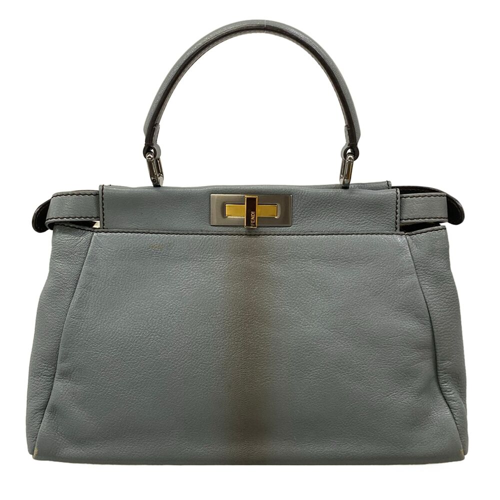 Fendi Peekaboo Handbag 8BN211 Leather Hardware